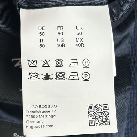 Hugo Boss AG Dieselstrasse Nobis6 Slim Fit Sport Coat In Blue 40R - Picture 8 of 13
